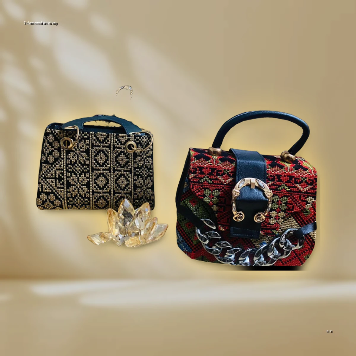 Embroidered ladies’ bag